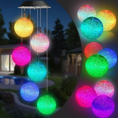 Závěsné solární LED zahradní světlo | AURAWIND