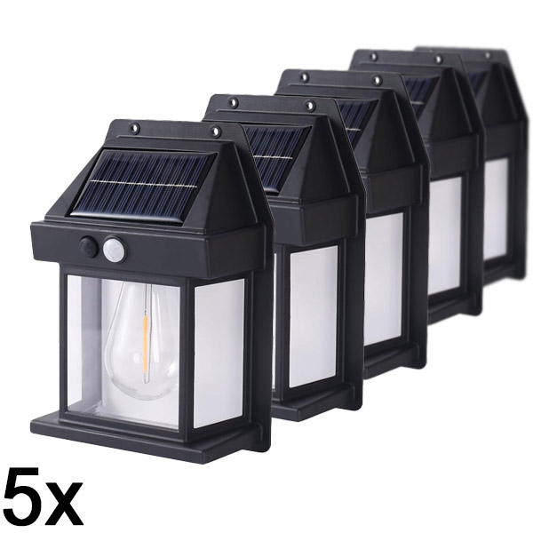 5x Solární venkovní světlo – není potřeba žádná kabeláž | FLUXLAMP